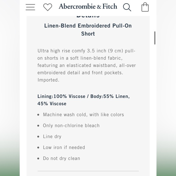 NEW shorts set from Abercrombie - Picture 6 of 10